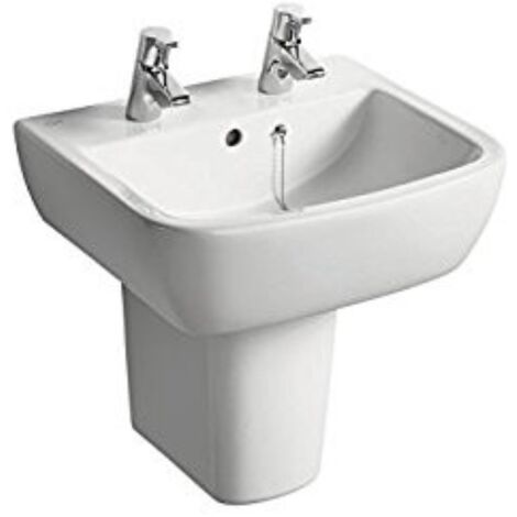 Lavabo nemea bianco europa monoforo da 65 cm senza sifone - ideal standard