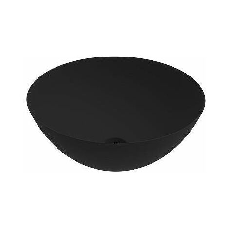 Lavabo nero opaco con installazione da appoggio e dimensioni 416x155 Ercos Musa BLCERNMUSA0001  Nero opaco
