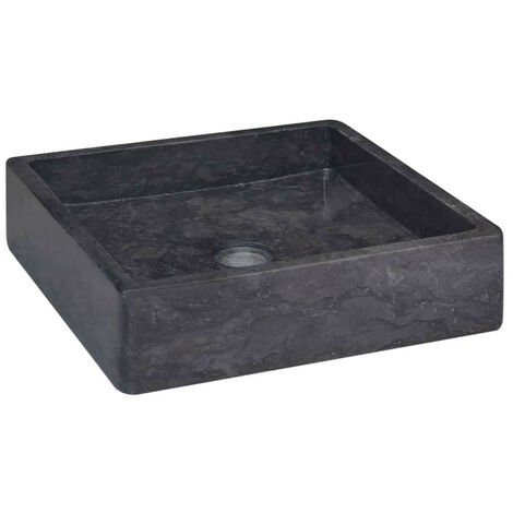 Lavabo Noir 40x40x10 cm Marbre 2