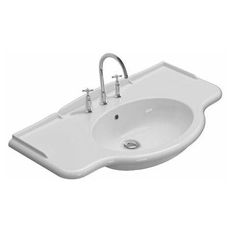 Lavabo Paestum sospeso/su gambe cm. 110x60 particolare in