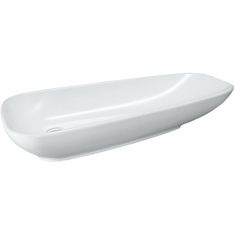 

Lavabo Palomba en ejecución, sin agujero para grifo, sin rebosadero, 900x420, color: Blanco - H8168010001121