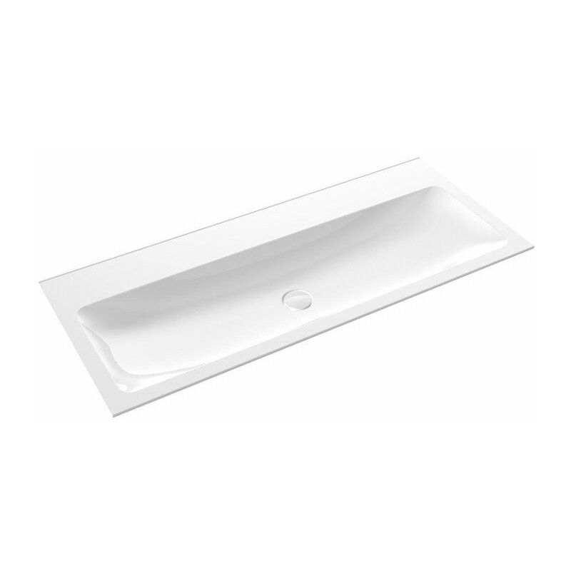 

Lavabo para invitados Emco ASIS 1211x522mm. blanco sin orificio para grifo