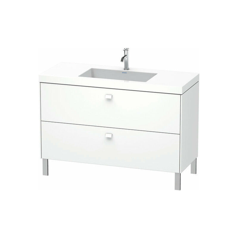 

Lavabo para muebles Duravit Brioso c-bonded con base de 120,0x48,0 cm, 2 extraíbles, sin rebosadero, con banco para grifos, 1 agujero para grifos,