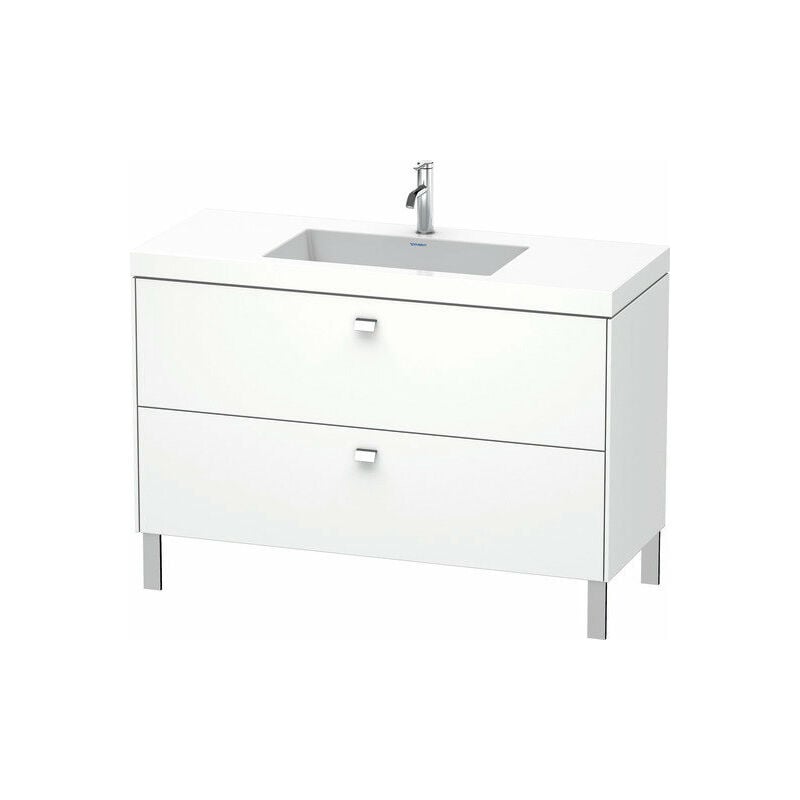 

Lavabo para muebles Duravit Brioso c-bonded con base de 120,0x48,0 cm, 2 extraíbles, sin rebosadero, con banco para grifos, 1 agujero para grifos,
