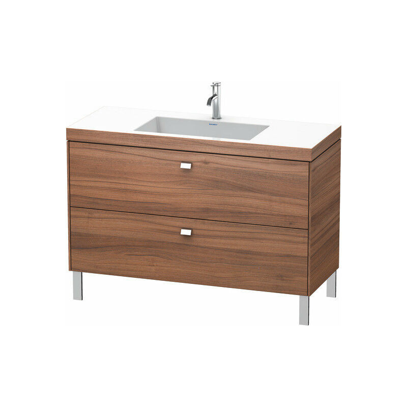 

Lavabo para muebles Duravit Brioso c-bonded con base de 120,0x48,0 cm, 2 extraíbles, sin rebosadero, con banco para grifos, 1 agujero para grifos,