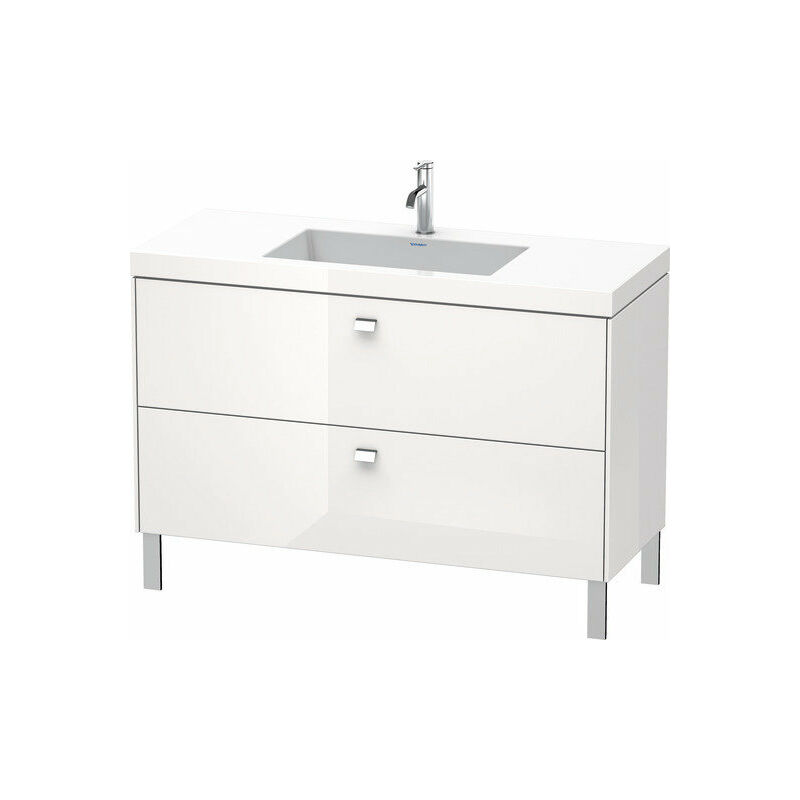 

Lavabo para muebles Duravit Brioso c-bonded con base de 120,0x48,0 cm, 2 extraíbles, sin rebosadero, con banco para grifos, 1 agujero para grifos,