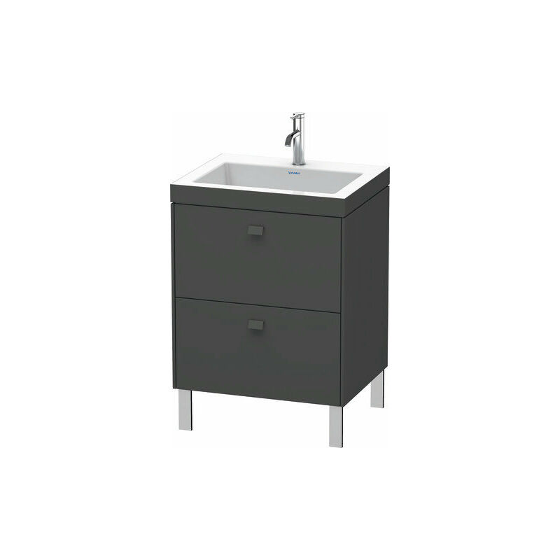 

Lavabo para muebles Duravit Brioso c-bonded con base de 60,0x48,0 cm, 2 extraíbles, sin rebosadero, con banco con agujero para grifo, sin agujero