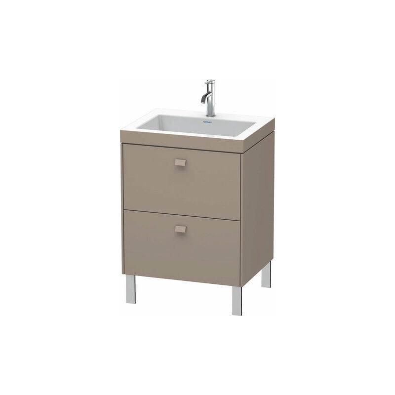 

Lavabo para muebles Duravit Brioso c-bonded con base de 60,0x48,0 cm, 2 extraíbles, sin rebosadero, con banco para grifos, 1 agujero para grifos,