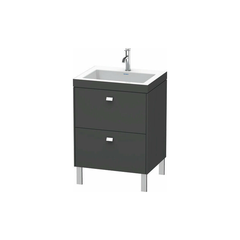 

Lavabo para muebles Duravit Brioso c-bonded con base de 60,0x48,0 cm, 2 extraíbles, sin rebosadero, con banco para grifos, 1 agujero para grifos,