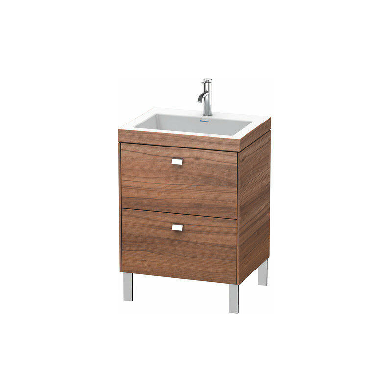 

Lavabo para muebles Duravit Brioso c-bonded con base de 60,0x48,0 cm, 2 extraíbles, sin rebosadero, con banco para grifos, 1 agujero para grifos,