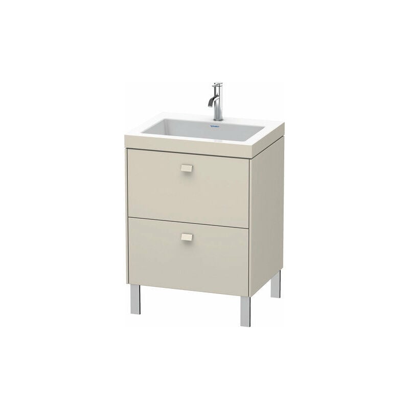 

Lavabo para muebles Duravit Brioso c-bonded con base de 60,0x48,0 cm, 2 extraíbles, sin rebosadero, con banco para grifos, 1 agujero para grifos,