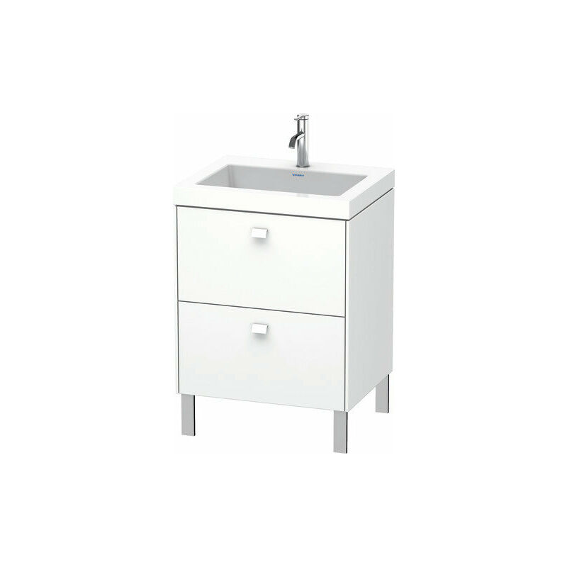 

Lavabo para muebles Duravit Brioso c-bonded con base de 60,0x48,0 cm, 2 extraíbles, sin rebosadero, con banco para grifos, 1 agujero para grifos,