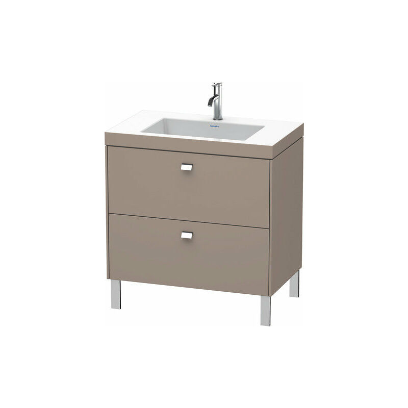 

Lavabo para muebles Duravit Brioso c-bonded con base de 80,0x48,0 cm, 2 extraíbles, sin rebosadero, con banco para grifos, 1 agujero para grifos,