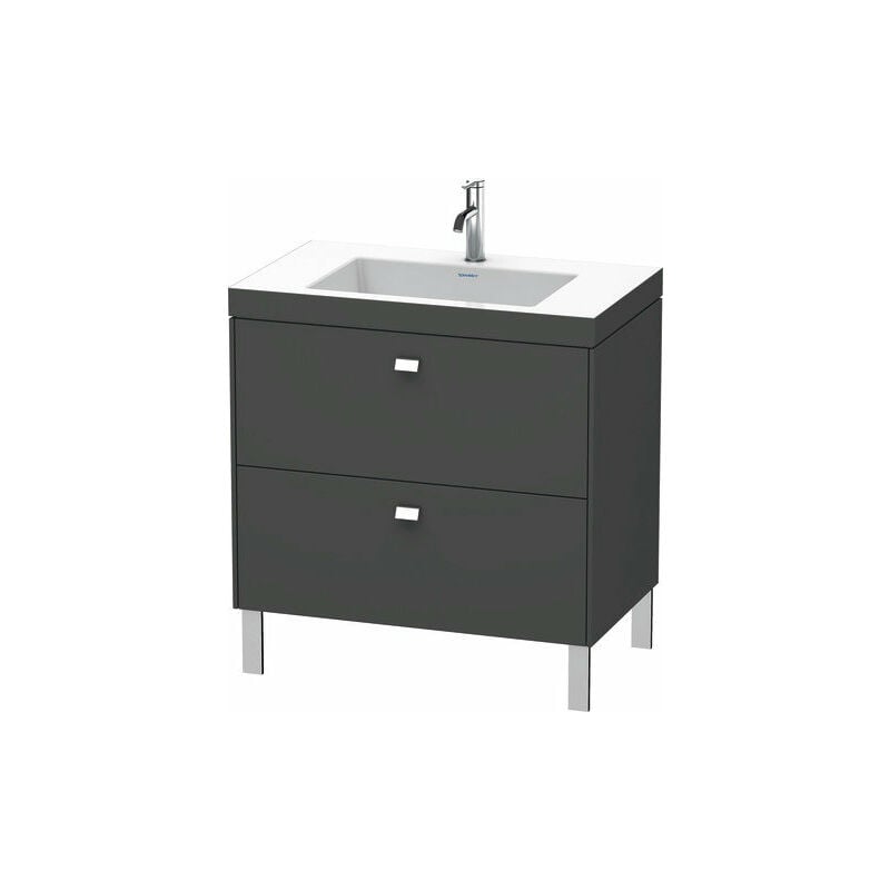 

Lavabo para muebles Duravit Brioso c-bonded con base de 80,0x48,0 cm, 2 extraíbles, sin rebosadero, con banco para grifos, 1 agujero para grifos,