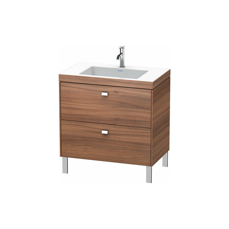 

Lavabo para muebles Duravit Brioso c-bonded con base de 80,0x48,0 cm, 2 extraíbles, sin rebosadero, con banco para grifos, 1 agujero para grifos,