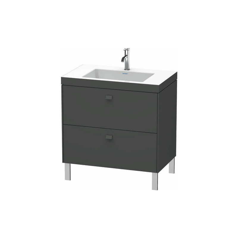 

Lavabo para muebles Duravit Brioso c-bonded con base de 80,0x48,0 cm, 2 extraíbles, sin rebosadero, con banco para grifos, 1 agujero para grifos,