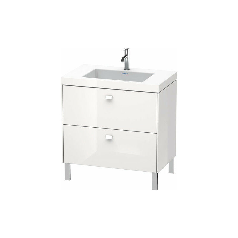 

Lavabo para muebles Duravit Brioso c-bonded con base de 80,0x48,0 cm, 2 extraíbles, sin rebosadero, con banco para grifos, 1 agujero para grifos,
