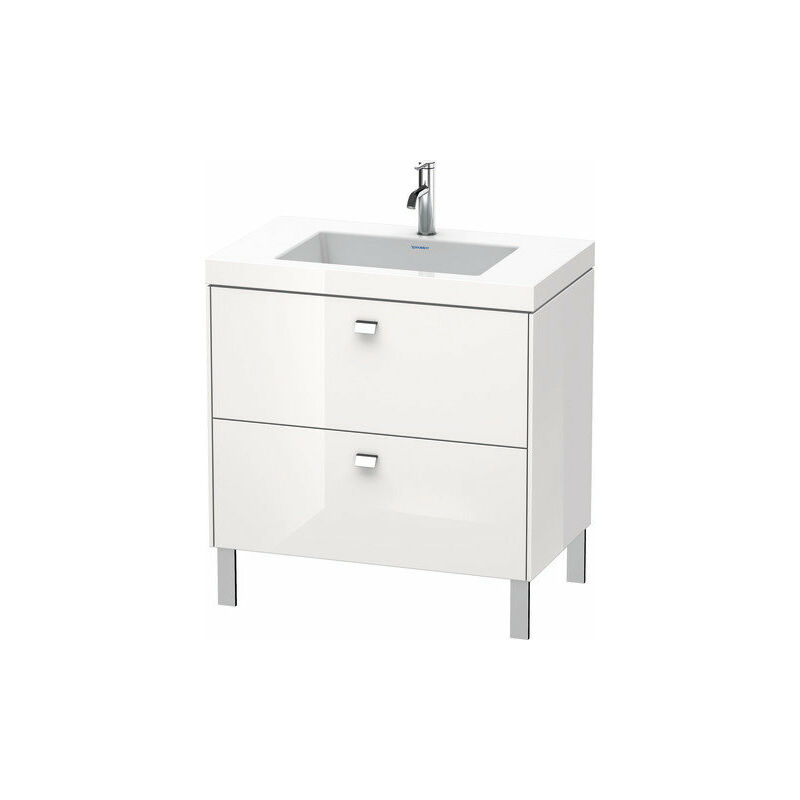 

Lavabo para muebles Duravit Brioso c-bonded con base de 80,0x48,0 cm, 2 extraíbles, sin rebosadero, con banco para grifos, 1 agujero para grifos,
