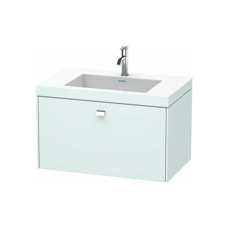 

Lavabo para muebles Duravit Brioso c-bonded con base mural 80,0x48,0 cm, 1 cajón, sin rebosadero, con banco para grifos, 1 agujero para grifos, Color