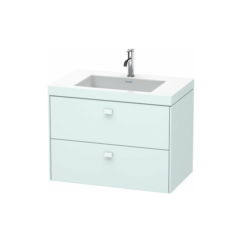 

Lavabo para muebles Duravit Brioso c-bonded con subestructura de 80,0x48,0 cm, 2 cajones, incl. hueco para sifón y faldón, sin rebosadero, con banco