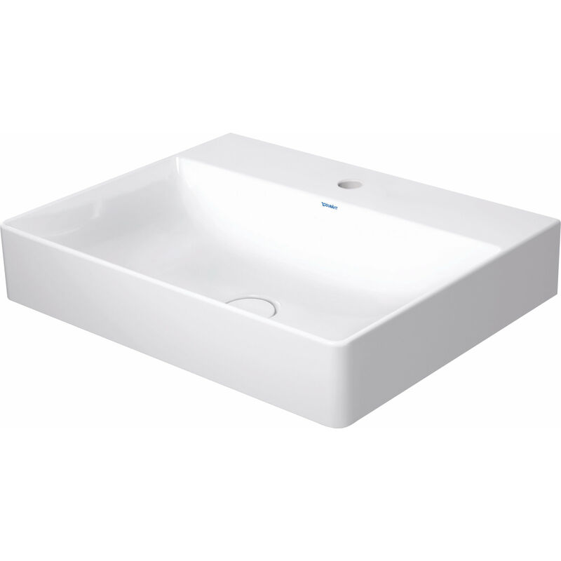 

Duravit Ag - Lavabo para muebles Duravit DuraSquare 60x47cm, pulido, 1 agujero para grifo, sin rebosadero, con banco para grifo,, color: Blanco con