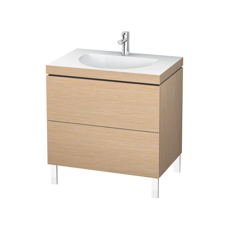 

Duravit Ag - Lavabo para muebles Duravit L-Cube c-bonded con base, colgado en la pared, 120x48 cm, 1 extraíble, sin rebosadero, 3 agujeros para