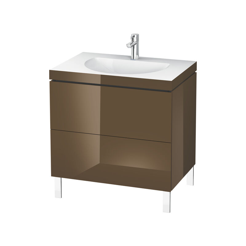 

Duravit Ag - Lavabo para muebles Duravit L-Cube c-bonded con base, colgante, 120x48 cm, 1 cajón, sin rebosadero, sin agujero para grifo, color: