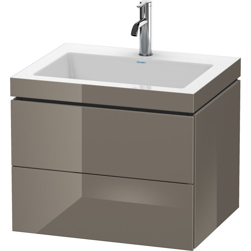 

Duravit Ag - Lavabo para muebles Duravit L-Cube c-bonded con base, colgante, 60x48 cm, 2 cajones, sin rebosadero, 1 agujero para grifo, color: Laca