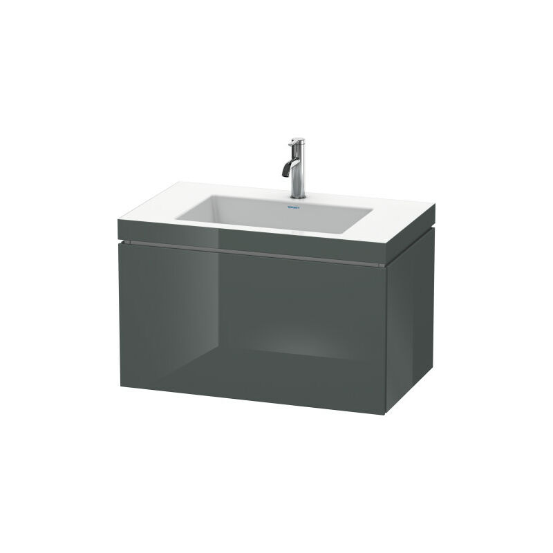 

Duravit Ag - Lavabo para muebles Duravit L-Cube c-bonded con base, colgante, 80x48 cm, 1 extraíble, sin rebosadero, 3 agujeros para grifos, color: