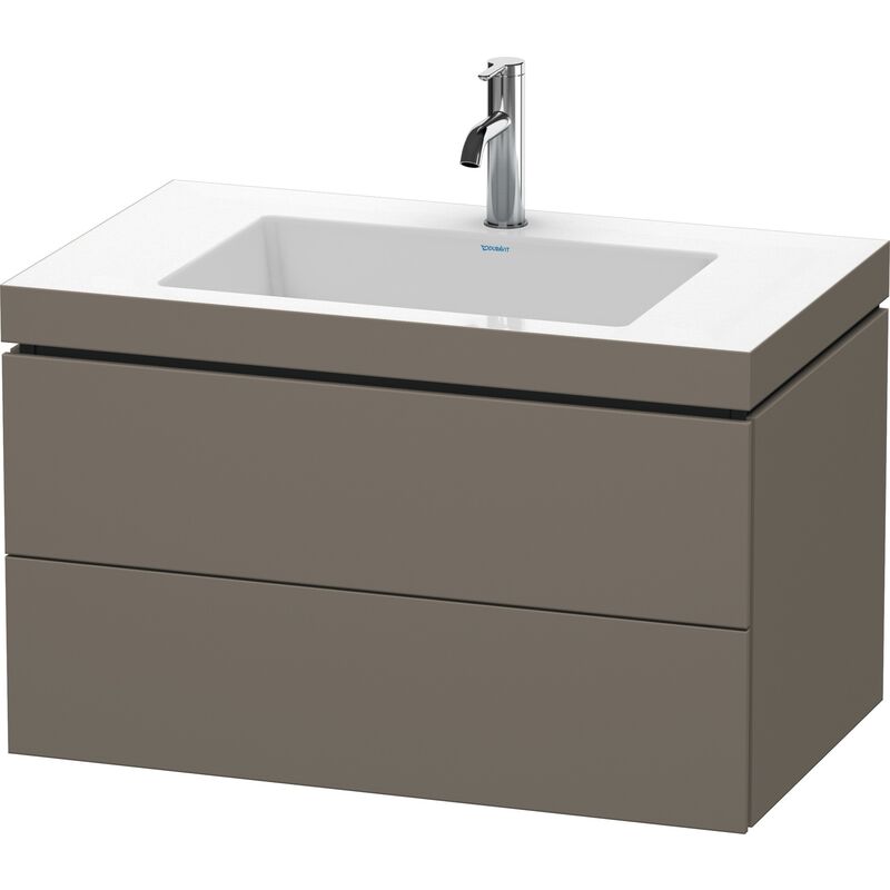 

Duravit Ag - Lavabo para muebles Duravit L-Cube c-bonded con base, colgante, 80x48 cm, 2 cajones, sin rebosadero, 1 agujero para grifo, color: