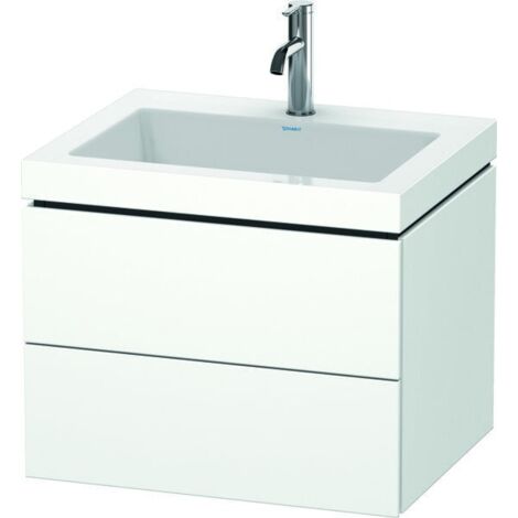 Lavabo para muebles Duravit L-Cube c-bonded con base, colgante,