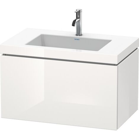 Lavabo para muebles Duravit L-Cube c-bonded con base, colgante,