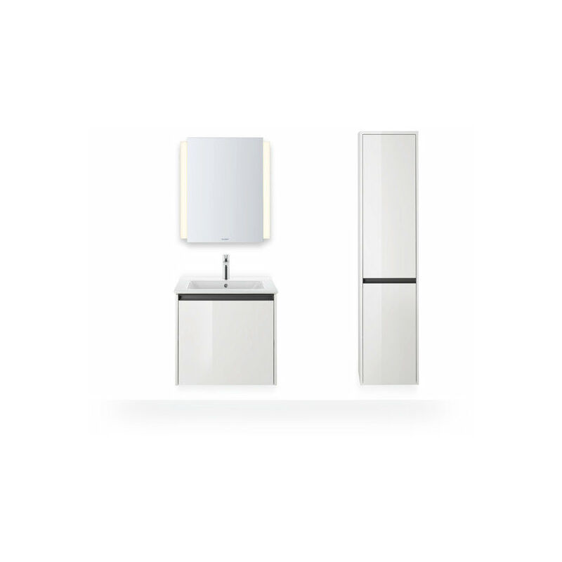 

Lavabo para muebles Duravit ME de Starck, 1 agujero para grifo, con rebosadero, con banco para grifo ,630 mm, color: Blanco con Wondergliss