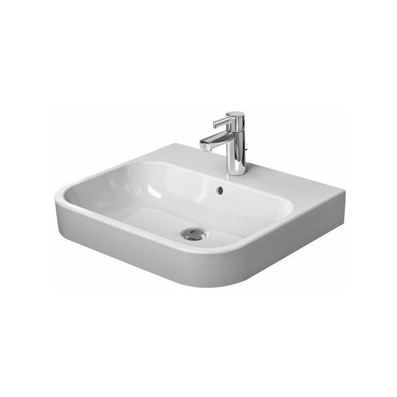 

Duravit HAPPY D.2 mueble lavabo con rebosadero de grifería 600x505mm geschl sin orificio para grifería blanco