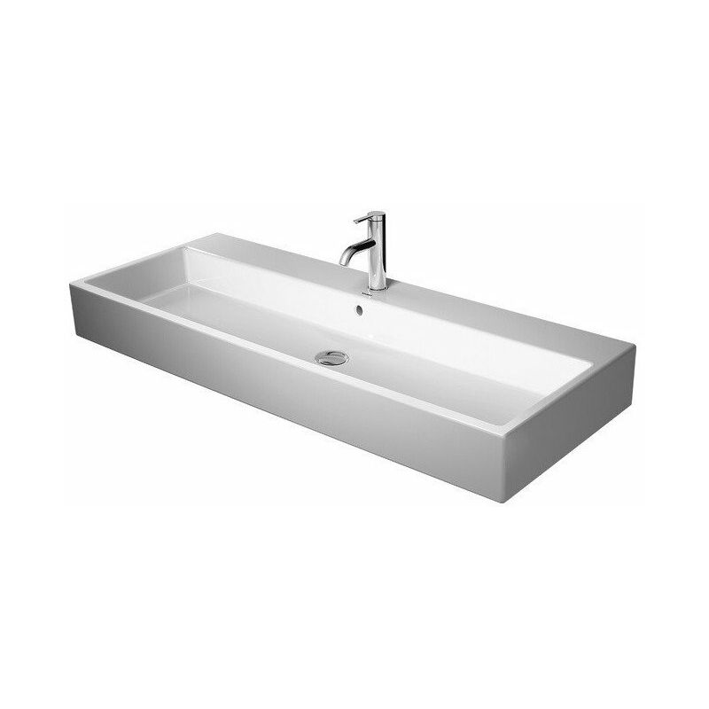 

Lavabo VERO AIR con plataforma para grifo rebosadero 1200x470mm 3 orificios para grifería blanco - Duravit