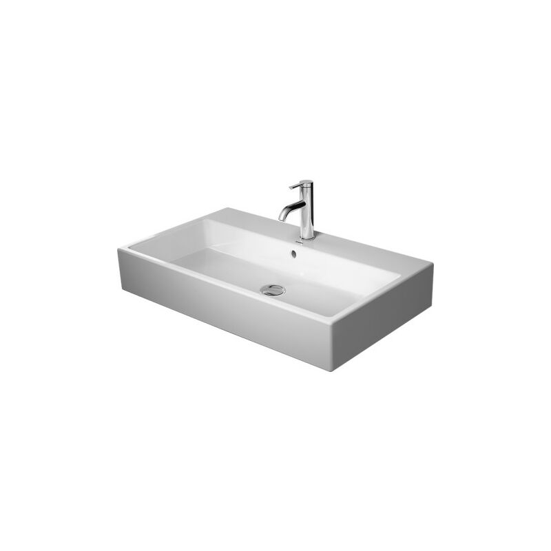 

Lavabo para muebles Duravit Vero Air 50x47cm, con rebosadero, con banco para grifos, 1 agujero para grifos, color: Blanco - 2350500000