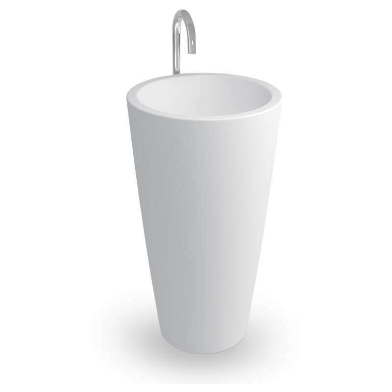 

Lavabo pedestal, Solid Surface - Kezia