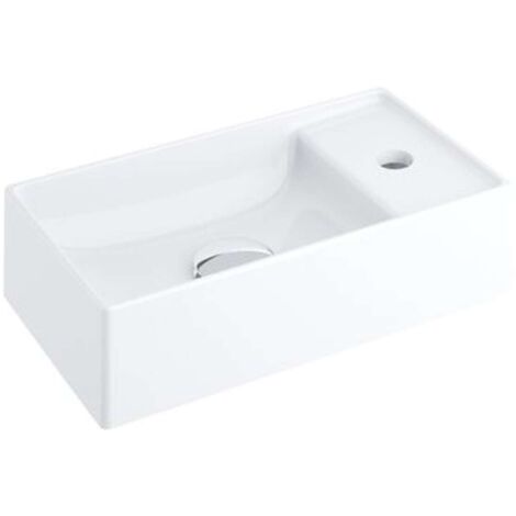 Lavabo pequeño Veda Slim 400 blanco