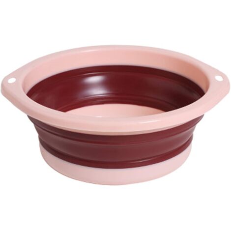 Lavabo pliant en plastique (rose)-Fei Yu