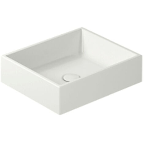 Lavabo Plus Design appoggio salvaspazio senza foro cm. 40x38