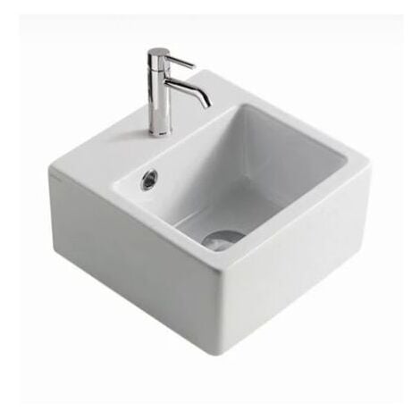 Lavabo Plus Design sospeso/appoggio salvaspazio cm. 30x30