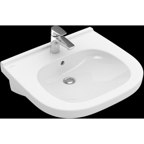 Lavabo PMR 56 x 55 cm avec poignée de préhension VILLEROY ET BOCH O Novo Vita