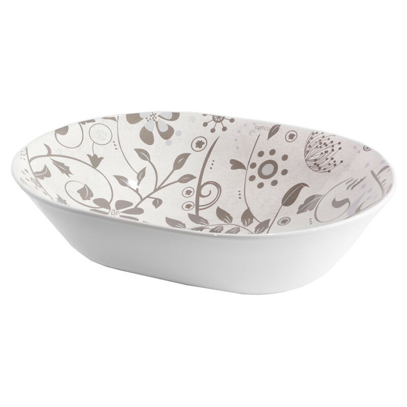 

Sanycces - lavabo porcelana ovalado decorado (minaya )588x422 mm