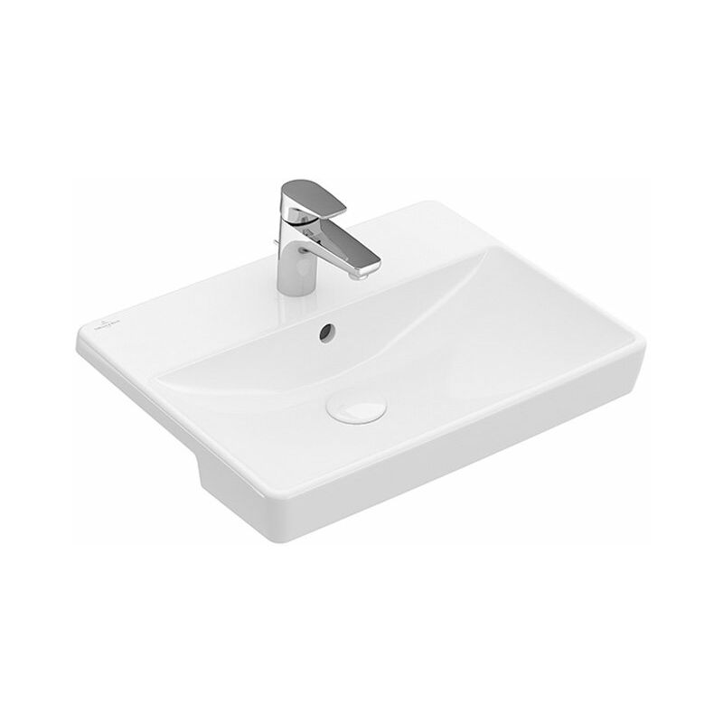 

Lavabo porche Villeroy & Boch Avento 4A065501, 550x360mm, 1 agujero para grifo, con rebosadero, color: Cerámica Blanca - 4A0655R1