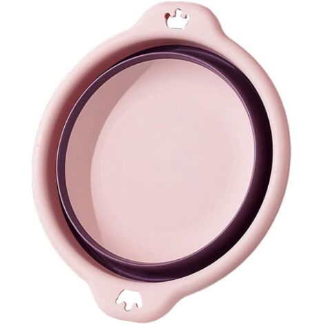 Lavabo portable pliable (S, rose)