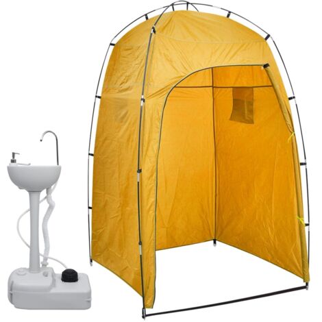 Lavabo portátil para camping con tienda de campaña 20 L