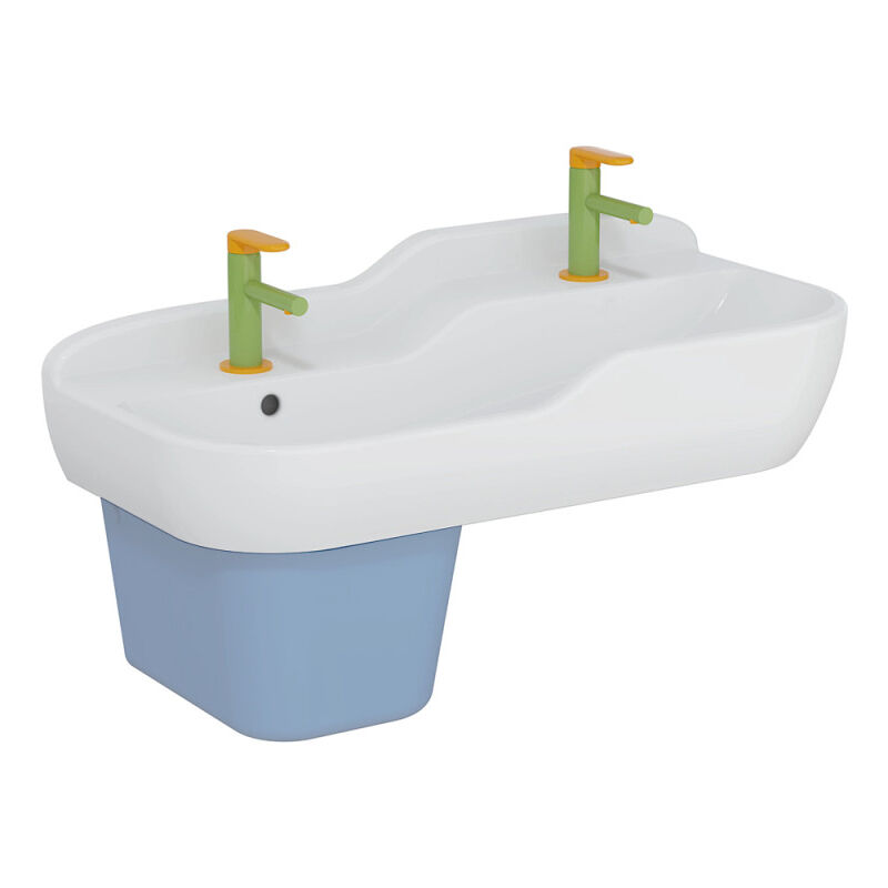 Vitra - Lavabo pour enfant Sento Kids 85 cm sans trop-plein