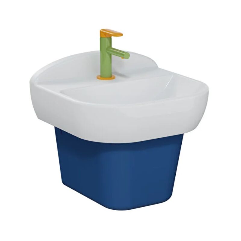 Vitra - Lavabo pour enfant Sento Kids sans trop-plein, blanc + cache-siphon Sento kids