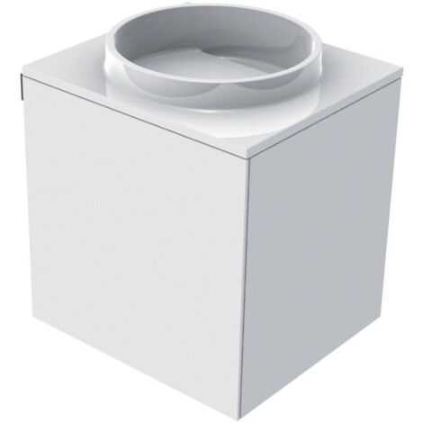 Lavabo pour invités 958227410 emcoasis optiwhite sans trou pour robinet. droite, poignée gauche EMCO
