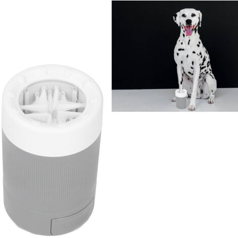 Lavabo pour pieds de chien Portable Semi-Automatique pour Chiens et Chats Grey